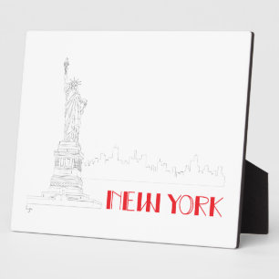 New-York, Statue-of-Liberty Cool Plaque