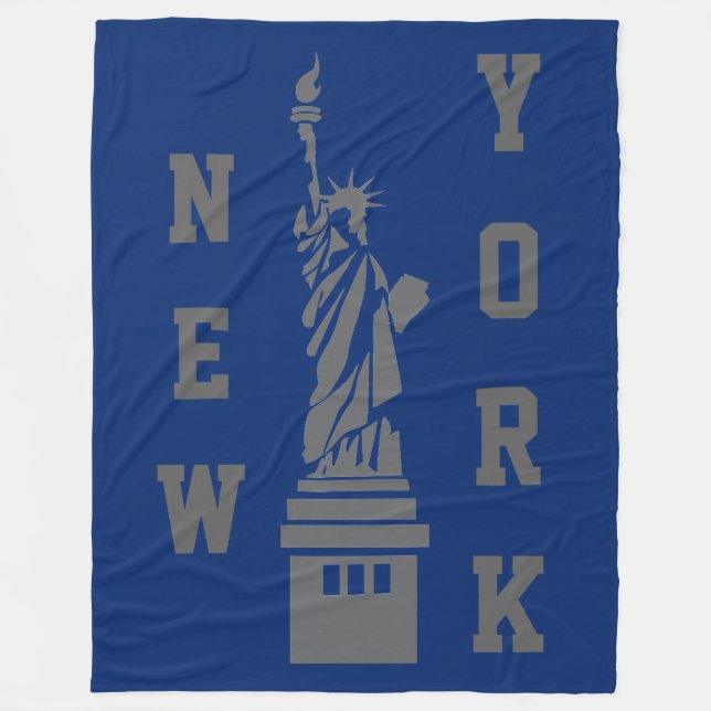New York Statue Of Liberty Fleece Blanket (Front)