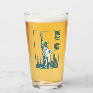 New York-Statue of Liberty Glass