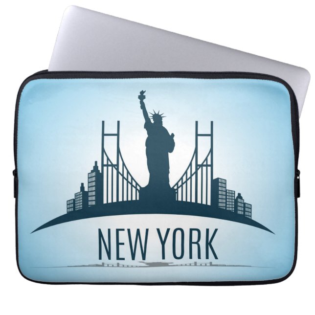 New York Statue of Liberty Laptop Sleeve (Front)
