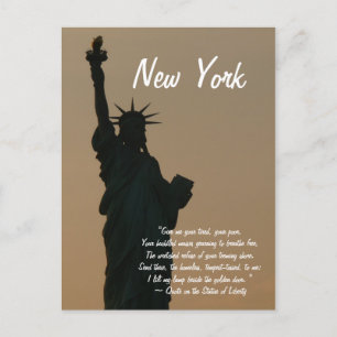 New York/Statue of Liberty Quote Postcard