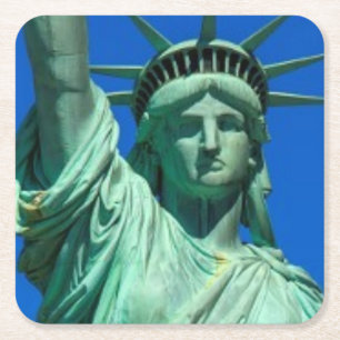 New-York, Statue of Liberty Square Paper Coaster