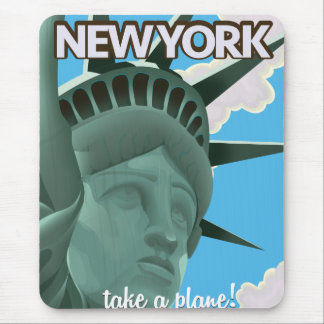 New York statue of Liberty Travel poster Mouse Mat