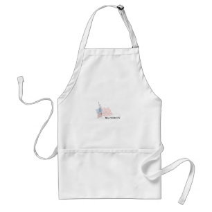 New York - Statue of Liberty USA Flag Standard Apron
