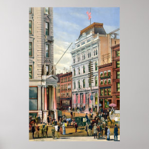 New York Stock Exchange 1882 Poster