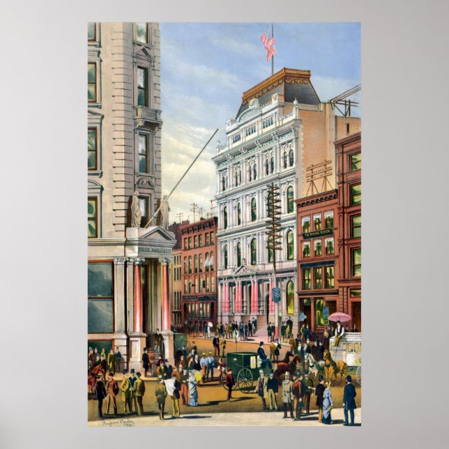 New York Stock Exchange 1882 Poster (Front)