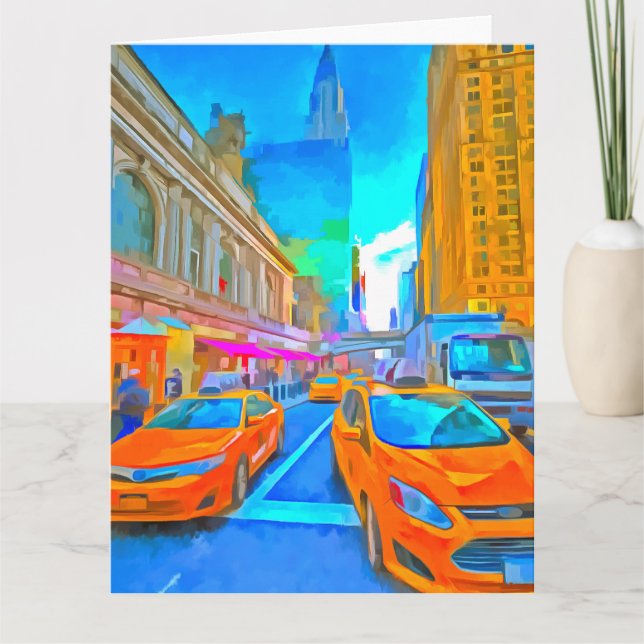 New York Street Pop Art Card (Front)