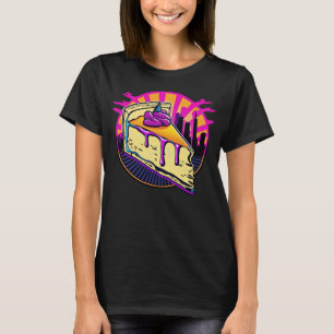 New York Style Cheesecake Synthwave 80s Retrowave  T-Shirt