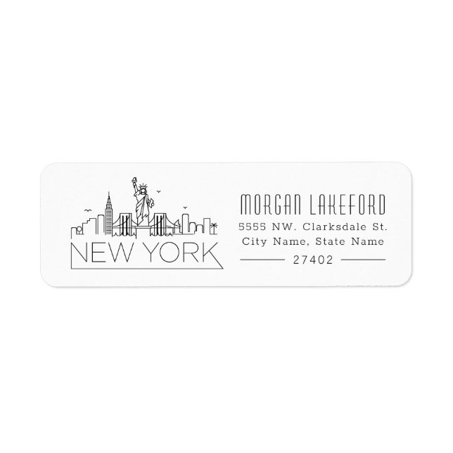 New York Stylised Skyline | (Front)