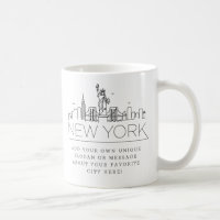 New York Stylised Skyline | Custom Slogan