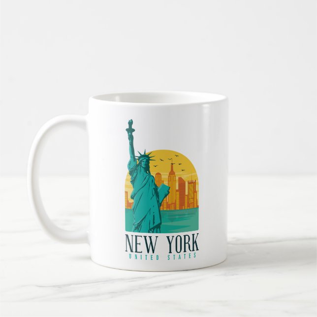 New York Stylish Skyline    Coffee Mug (Left)
