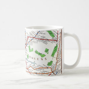 New York: Subway Map, 1940 Coffee Mug