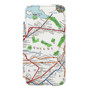 New York: Subway Map, 1940 Incipio Watson™ iPhone 5 Wallet Case