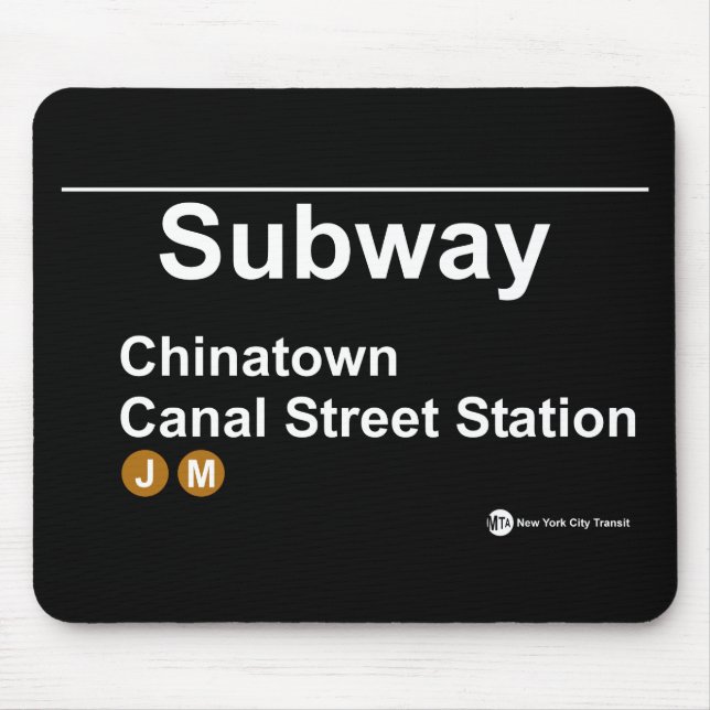 New York Subway Station Mouse Mat (Front)