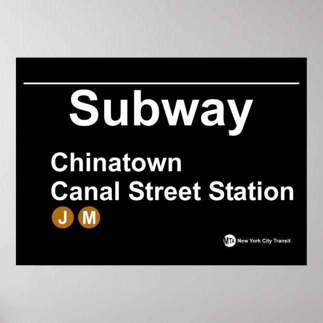 New York Subway Station Poster (Front)