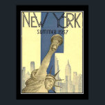 New York summer 1937 Art Deco Poster<br><div class="desc">New York summer 1937 Art Deco Poster,  art nouveau,  retro images,  vintage publicity campaign,  retro,  vintage,  vintage illustrations,  vintagestore,  vintage graphics,  posters new york,  new york wonder,  new york 7th wonder,  new york city,  7th wonder city world,  newyork,  city of new york,  city,  retro,  nouveau</div>