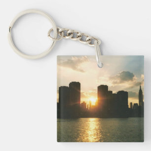 New York Sunset Key Ring