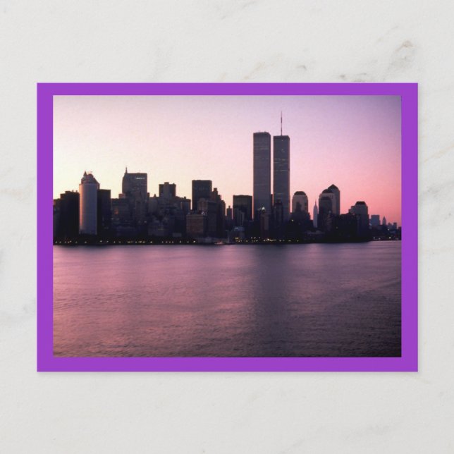 New York  SunSet Postcard (Front)