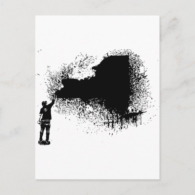 New York Tagger Postcard (Front)