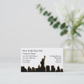 New York Taxi Business Cards (Standing Front)
