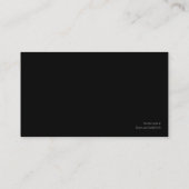 New York Taxi Business Cards (Back)