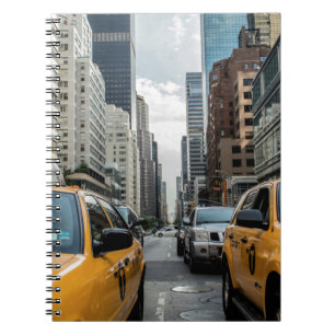 New York Taxi Cabs in the City Notebook