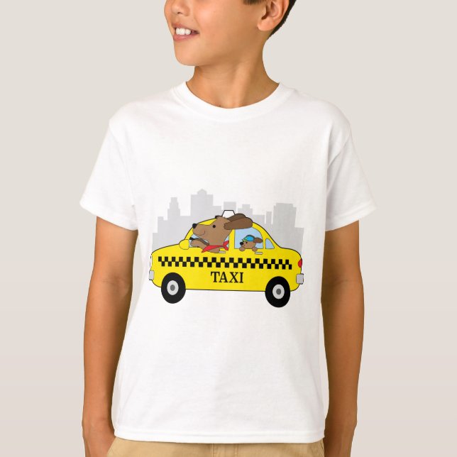 New York Taxi Dog T-Shirt (Front)