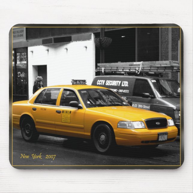 New York-Taxi Mouse Mat (Front)