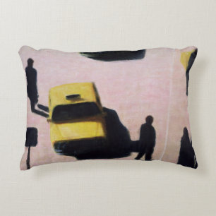 New York Taxis 1990 Decorative Cushion