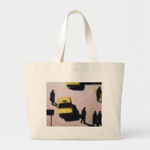 New York Taxis 1990 Large Tote Bag