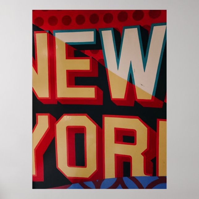 New York text Poster (Front)