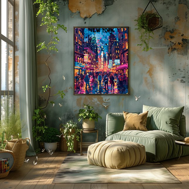 New York: The City That Never Sleeps Contemporary Poster (Creator Uploaded)