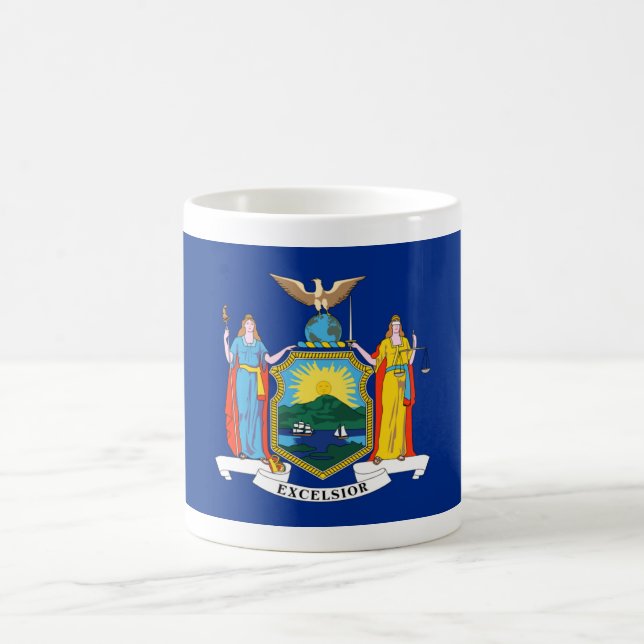 New York: The Empire State, Home Big Apple Flag Coffee Mug (Center)