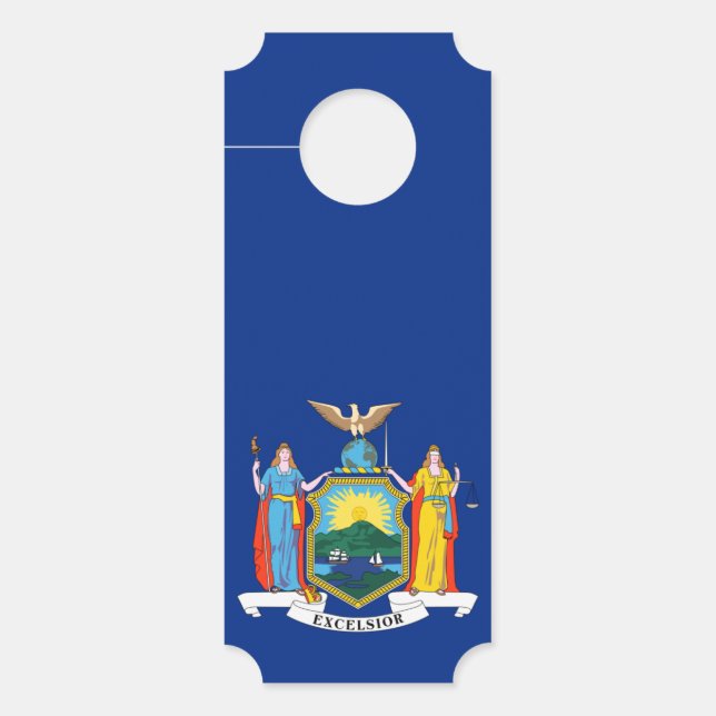 New York: The Empire State, Home Big Apple Flag Door Hanger (Front)