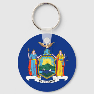 New York: The Empire State, Home Big Apple Flag Key Ring