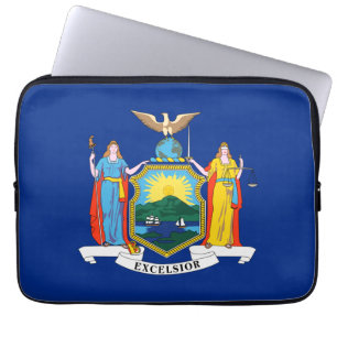 New York: The Empire State, Home Big Apple Flag Laptop Sleeve