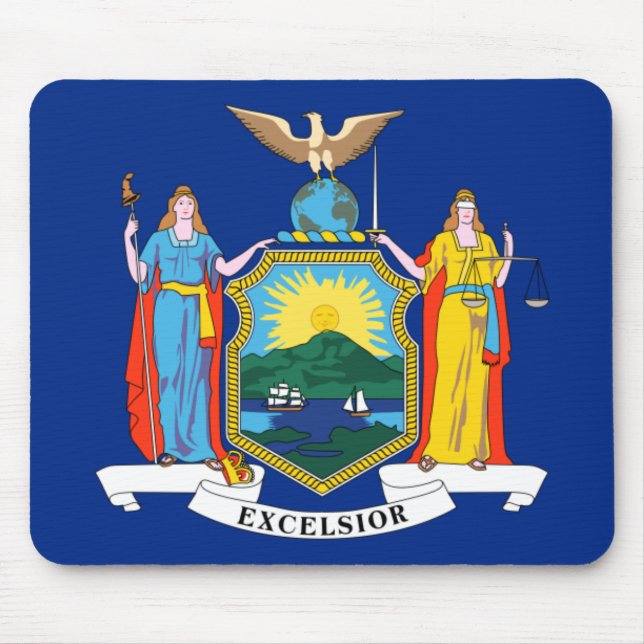 New York: The Empire State, Home Big Apple Flag Mouse Mat (Front)