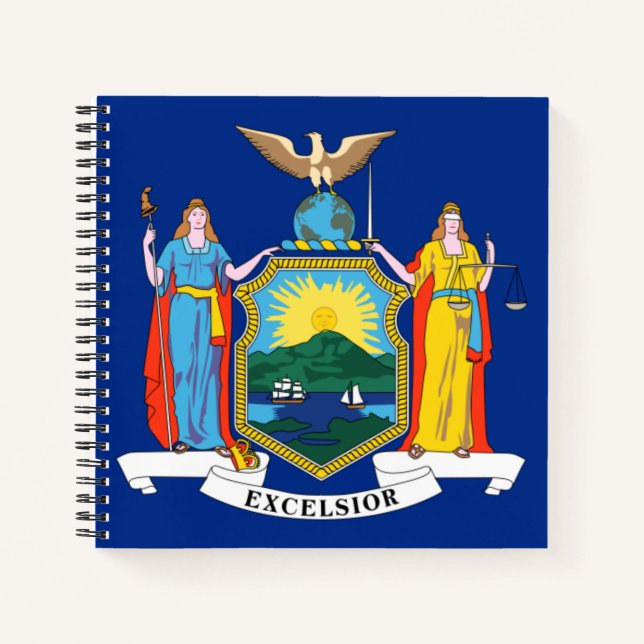 New York: The Empire State, Home Big Apple Flag Notebook (Front)