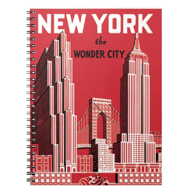 New York The Wonder City Notebook (Front)