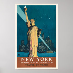 New York, the wonder city of the world Poster