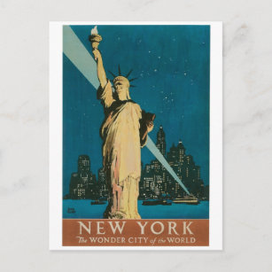 New York: The Wonder City of the World Poster Postcard