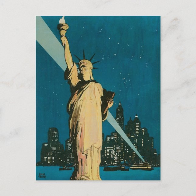 New York: The Wonder City of the World Poster Postcard (Front)