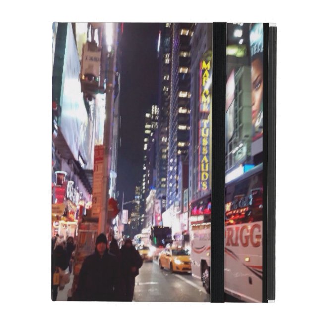 New York Time Square Manhatten iPad Case (Front Closed)