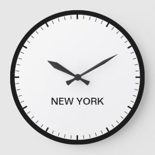 New York Time Zone Newsroom Style Clock