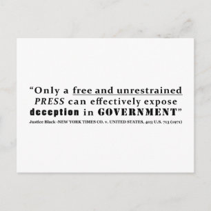 New York Times Co v United States 403 us 713 1971 Postcard