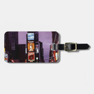 New York Times Square traffic at night Luggage Tag