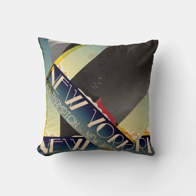 New York To Southampton Cushion (Front)
