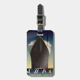 New York To Southampton Luggage Tag
