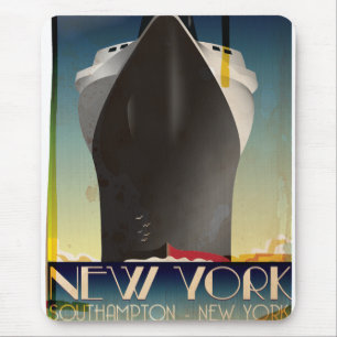 New York To Southampton Mouse Mat