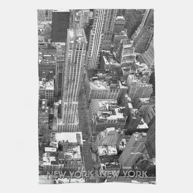 New York Towel Personalised NYC Souvenir Tea Towel (Vertical)